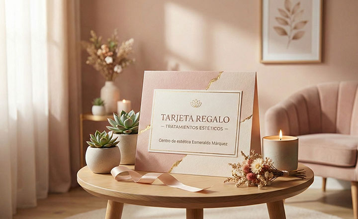 Tarjeta regalo centro de estética Esmeralda Márquez